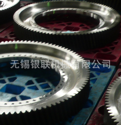 【生产销售银灰色精密高铁机车齿轮】价格,厂家,图片,齿轮,无锡银联机械-